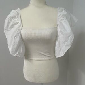 ZARA butterfly sleeve‎ top size medium